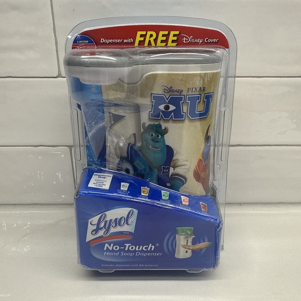 Lysol No Touch Hand Soap Dispenser Disney Pixar Monsters University Cover New